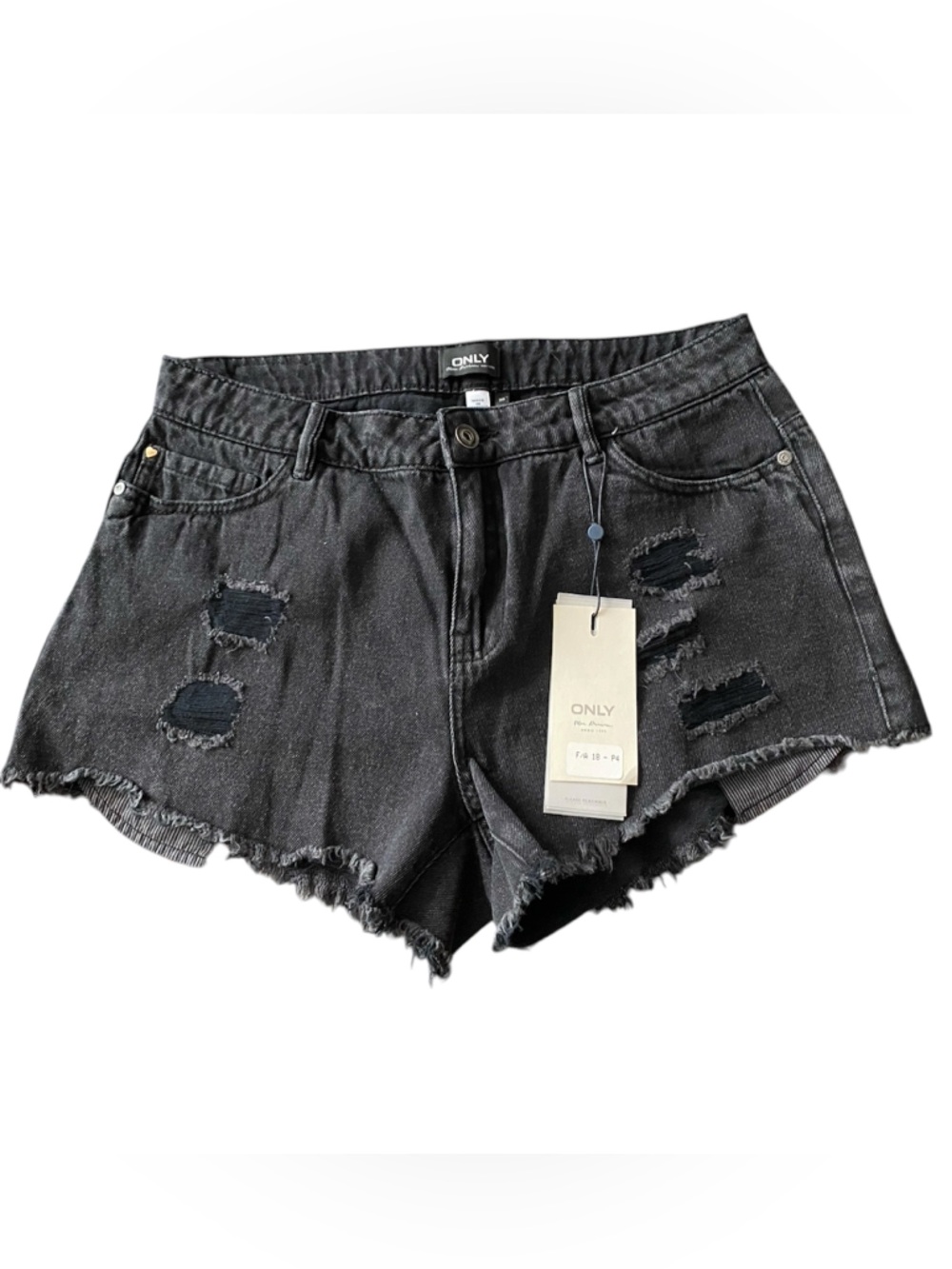 Only Raw Edge Denim Shorts